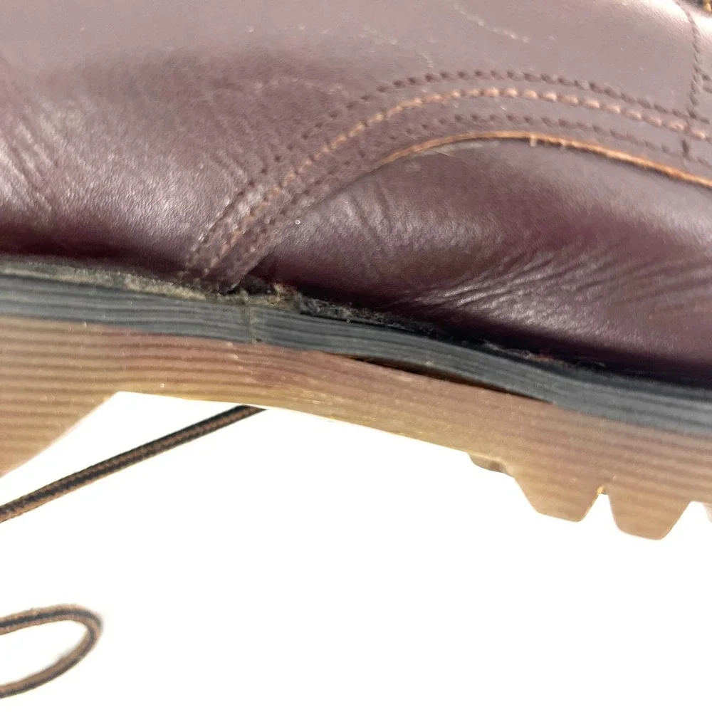 Dr Marten's Brown Leather 1461 4-eye Brown Oxford Lace up Made in England Men 6‎